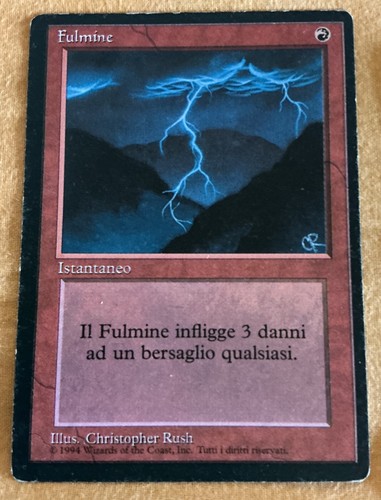 Mtg blitz lightning bolt fbb - mtg,